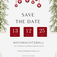 Termine der Fußballabteilung: Infos zum Weihnachtsball & der Abteilungsversammlung