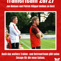 TSV Venne setzt auf Kontinuität: Vertragsverlängerung mit Jan Niehaus und Patrick Klöppel