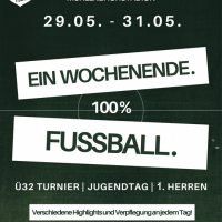 Vom 29. – 31. Mai: Ein Wochenende voller Fußball im Mühlenbachstadion!